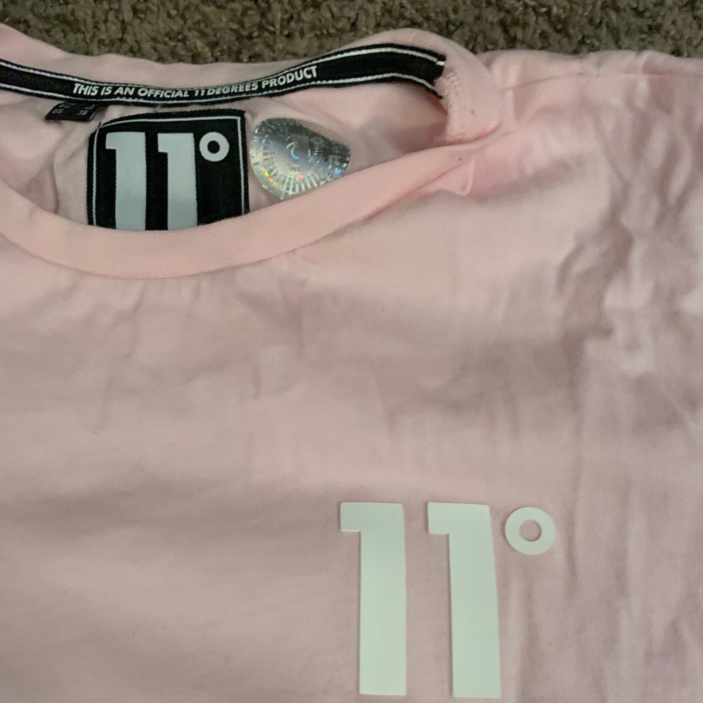11 degrees baby pink top